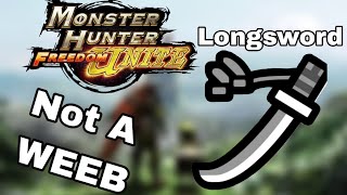 Monster Hunter Freedom Unite Longsword Experience [upl. by Ysle548]