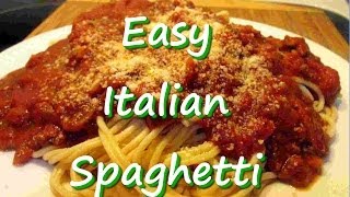 How to Make Easy Homemade Italian Spaghetti Recipe [upl. by Soalokin276]