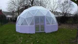 22ft low profile geodesic dome build [upl. by Chasse]