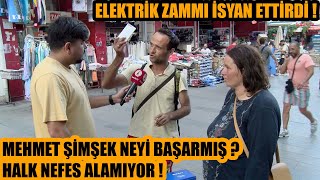 Elektriğe zam geldi  Mehmet Şimşek Başardık dedi  Peki halk ne diyor [upl. by Fromma390]