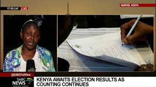 Kenya awaits election results as counting continues [upl. by Eimile863]