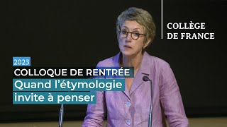 Quand létymologie invite à penser  Vinciane PirenneDelforge [upl. by Mirilla]