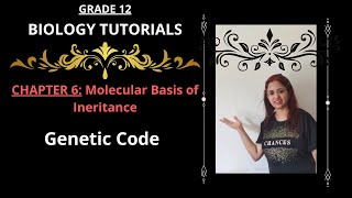 Genetic code I Molecular Basis of inheritance I Chapter 6 I Class 12 [upl. by Vergil]