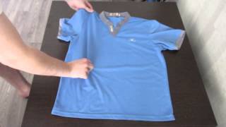 Как быстро сложить футболку how to quickly fold shirts [upl. by Walt732]