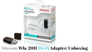 Unboxing Sitecom WLA2100 Usb Adapter  Installazione software su Mac ITA 2017 [upl. by Nivar]