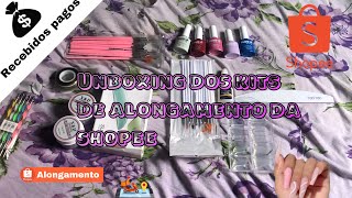 Unboxing dos kits de alongamento de unha da shopee🚛Recebidos de unha💅CONFIRA‼️ [upl. by Rosabel732]