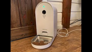 Dogness Smart Cam Pet Feeder Review [upl. by Gnauq]