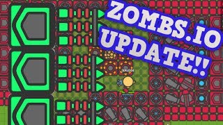 ZOMBSIO NEW MELEE SPIKE TOWER  Destroying Enemy Bases Zombsio Update [upl. by Ardnic]