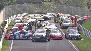 NÜRBURGRING CRASH amp FAIL Compilation  Mistakes Oil Spill Racing Nordschleife Nurburgring [upl. by Leahcimnaes]