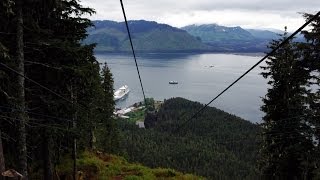 Worlds Longest Zipline POV Icy Strait Point Alaska [upl. by Hickey]