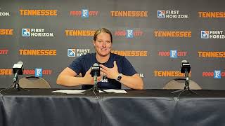 Samford Coach Carley Kuhns postgame vs Tennessee [upl. by Odelinda]