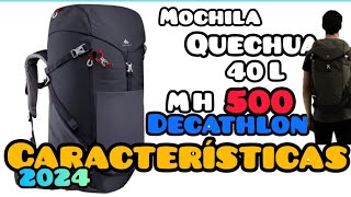 Mochila de montaña 40L Quechua MH500 Equipaje de manoTRAVESIA [upl. by Cornie109]