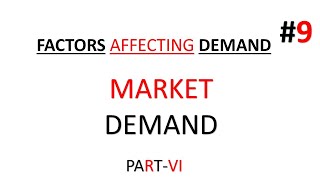 🔴Factors affecting Market Demand Determinants of Market Demand Class 11 Microeconomics [upl. by Osbourne]