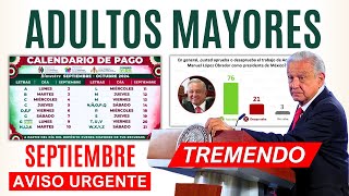 💥TREMENDO AVISO 22 SEPTIEMBRE🔔ADULTOS MAYORES PAGO A RECIBIR🔔 [upl. by Hayden]