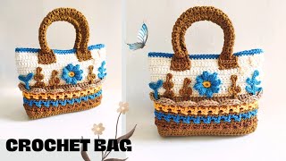 CROCHET BAG quot CLASSIC BAG FOR BEGINNERS  subtitle [upl. by Ostler]