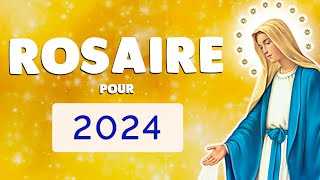 🙏 ROSAIRE 2024  PRIÈRE PUISSANTE pour une ANNÉE de Bénédiction  4 Chapelets [upl. by Liederman]