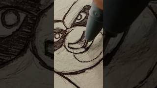 Kung Fu Panda 4 Po 🐼 drawing ✨ kungfupanda kungfupanda4 youtubeshorts shorts [upl. by Cristionna]