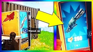 JE TROUVE MON PREMIER DISTRIBUTEUR DARMES LÉGENDAIRE EN BATTLE ROYALE   FORTNITE [upl. by Anitnemelc]