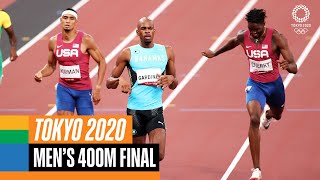 Mens 400m final 🏃‍♂️  Tokyo Replays [upl. by Ailee]