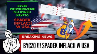 Perspektywa dla BTC  Bycze Newsy z USA  SPADEK INFLACJI [upl. by Aynas]