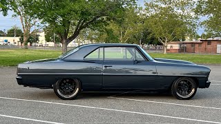 Sold 1966 Turbo Charged LS Nova Restomod CALL 9168567931 or VICTORYLAPCLASSICSNET [upl. by Assetan]