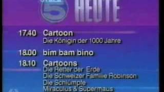 TELE 5  Programmtafel 1991 [upl. by Centeno]