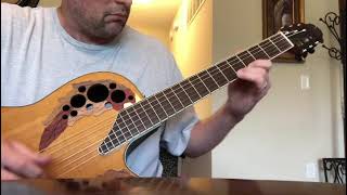 Paganini No5 Intro on my Ovation Celebrity Elite Nylon string guitar [upl. by Harlin238]