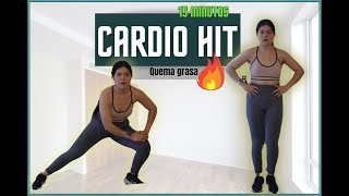 CARDIO HIIT 15 min QUEMA GRASA Rutina para Adelgazar [upl. by Renckens]