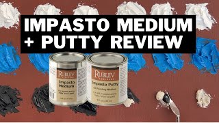 Oil Paint Mediums  Impasto Medium and Impasto Putty Review artsupplies impasto [upl. by Lomasi684]