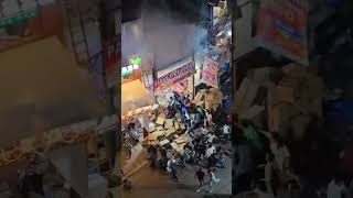 Paras Fireworks Bapunagar bhidbanjan market Fire in crackers shop Ahmedabad Gujrat [upl. by Lashar]