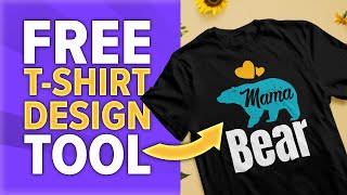 Create Profitable Tshirt Designs with this FREE amp EASY Tool Perfect for Beginners [upl. by Ynohtnaed]