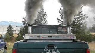 Dodge cummins cold start lots of smoke [upl. by Allemap]