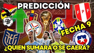 PREDICCIÓN Eliminatorias Conmebol FECHA 9 [upl. by Morril]