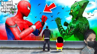 Green Goblin Kills Spider Man Battle  GTA5 [upl. by Jehoash]