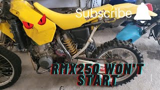 Help My 1998 Suzuki RMX250 Wont Start  Whats the Issue [upl. by Kendra983]