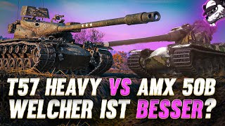 T57 Heavy vs AMX 50B  Welcher ist besser World of Tanks  Gameplay  Deutsch [upl. by Lhadnek204]