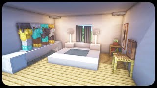 Como hacer una Sencilla HABITACION Moderna en Minecraft [upl. by Faxun]