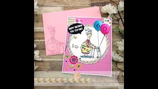 Whimsy Stamps Trifold Birthday Card [upl. by Kowal]