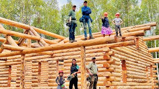 We Build Our Alaska Log Cabin  Family Of 7 [upl. by Nuarb]