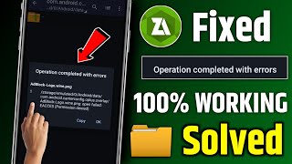 how to fix zarchiver operation completed with errors  zarchiver operation completed with errors fix [upl. by Knight]