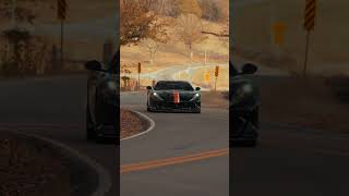 INSANE Ferrari 812 Competizione Attacking Backroads ferrari shorts [upl. by Auqkinahs]