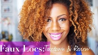 Faux Locs Take Down Removal and Review [upl. by Cain]