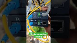 How to check fiber media converter testingshorts meme media converters [upl. by Hsatan]