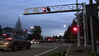 Trimet 211 East 205th Ave RR Crossing near Hillsboro OR [upl. by Aicelet]