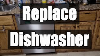 Replacing a dishwasher  Whirlpool DU1055XTVT0 to Maytag MDB4949SK7 s [upl. by Aztinad]