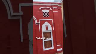 Old wall red colour shortvideo art shorts royalplaydesign walldecoration trendingshorts [upl. by Moses191]