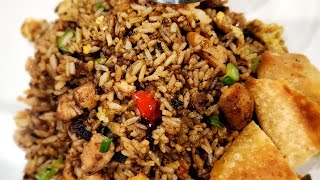 Hibachi Style Chicken Fried Rice amp Eggrolls hibachi friedrice eggrolls [upl. by Lesiram]