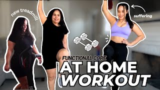 We tried Postpartum AB Workout  FUNCTIONAL CORE exercises at home  Mobvoi Home Treadmill [upl. by Oretos654]