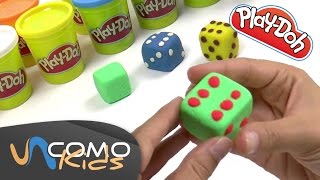 Hacer formas con plastilina  Dados PlayDoh [upl. by Kevyn514]