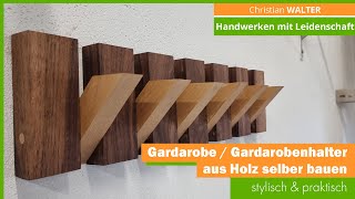 Designer Garderobe selber bauen ⎜Möbel⎜Ladeneinrichtung⎜kleine holzwerkstatt [upl. by Rengia]